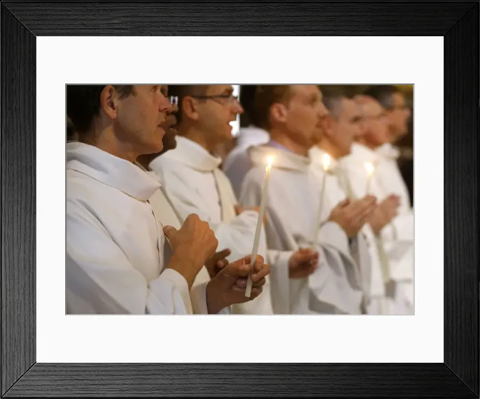 Framed Print : Deacon ordinations in Notre Dame cathedral, Paris, France, Europe Framed Print : Deacon ordinations in Notre Dame cathedral, Paris, France, Europe
