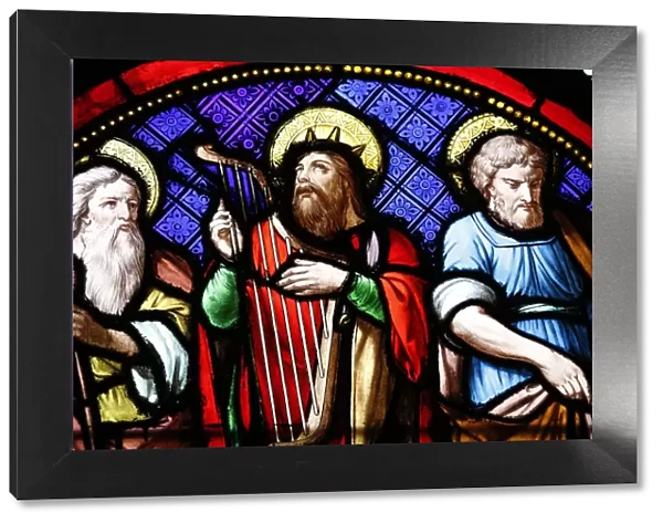 Abraham, David and Joseph, Sainte-Clotilde church, Paris, France, Europe