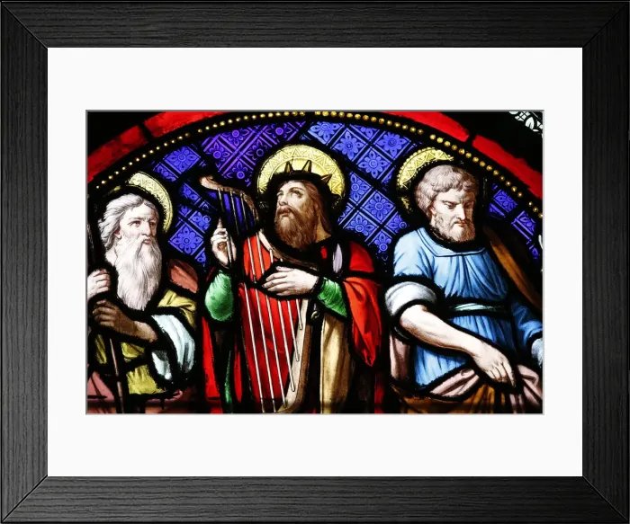 Framed Print : Abraham, David and Joseph, Sainte-Clotilde church, Paris, France, Europe Framed Print : Abraham, David and Joseph, Sainte-Clotilde church, Paris, France, Europe