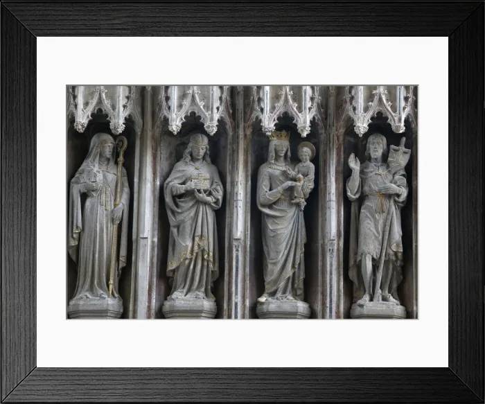 Framed Print : Statues in the University Church of St. Mary the Virgin, Oxford, Oxfordshire, England Framed Print : Statues in the University Church of St. Mary the Virgin, Oxford, Oxfordshire, England