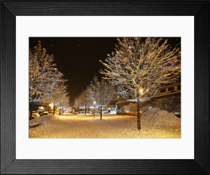 Framed Print : Saint-Gervais-les-Bains in winter, Haute-Savoie, France, Europe Framed Print : Saint-Gervais-les-Bains in winter, Haute-Savoie, France, Europe