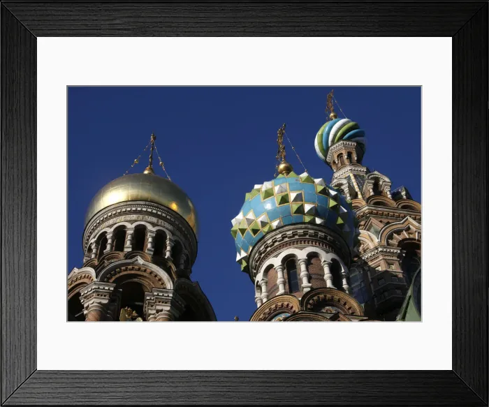 Framed Print : Onion domes, Church of the Saviour on Spilled Blood (Church of Resurrection) Framed Print : Onion domes, Church of the Saviour on Spilled Blood (Church of Resurrection)