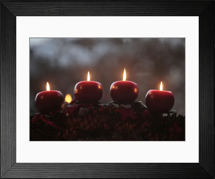Framed Print : Advent candles, Saint-Pierre-en-Faucigny, Haute Savoie, France, Europe Framed Print : Advent candles, Saint-Pierre-en-Faucigny, Haute Savoie, France, Europe