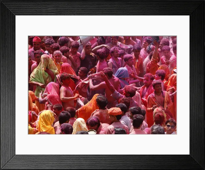 Framed Print : Holi celebration in Dauji temple, Dauji, Uttar Pradesh, India, Asia Framed Print : Holi celebration in Dauji temple, Dauji, Uttar Pradesh, India, Asia