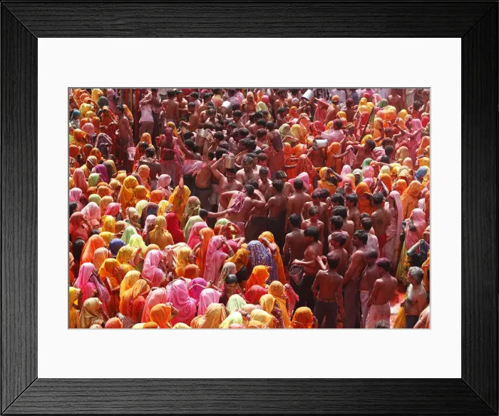 Framed Print : Holi celebration in Dauji temple, Dauji, Uttar Pradesh, India, Asia Framed Print : Holi celebration in Dauji temple, Dauji, Uttar Pradesh, India, Asia