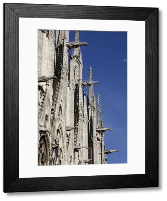 Framed Print : Gargoyles on Notre Dame Cathedral, Paris, France, Europe Framed Print : Gargoyles on Notre Dame Cathedral, Paris, France, Europe