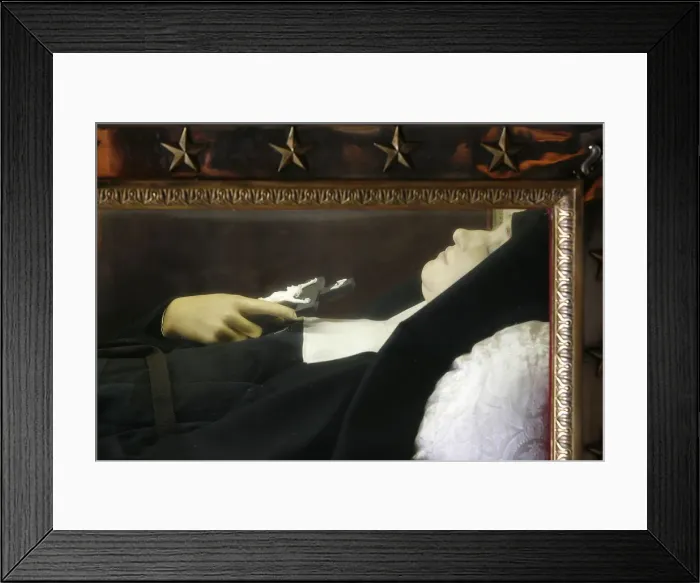 Framed Print : Recumbent figure in the Visitation Basilica, Sainte-Jeanne de Chantal, Annecy Framed Print : Recumbent figure in the Visitation Basilica, Sainte-Jeanne de Chantal, Annecy