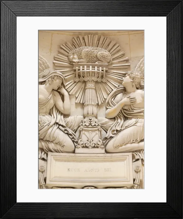 Framed Print : Agnus Dei, Expiatory chapel, Paris, France, Europe Framed Print : Agnus Dei, Expiatory chapel, Paris, France, Europe