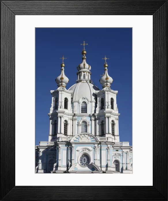 Framed Print : Smolny Cathedral, St. Petersburg, Russia, Europe Framed Print : Smolny Cathedral, St. Petersburg, Russia, Europe