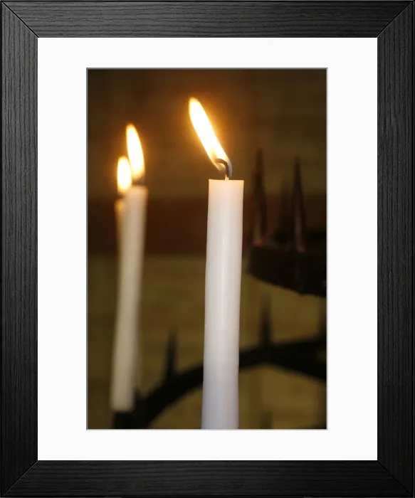 Framed Print : Candles, Lyon, Rhone, France, Europe Framed Print : Candles, Lyon, Rhone, France, Europe