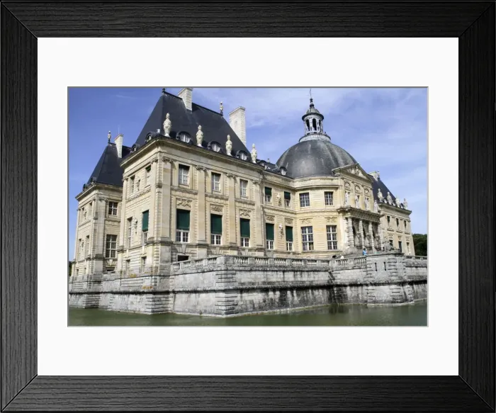 Framed Print : South facade, Vaux-le-Vicomte chateau, Seine et Marne, France, Europe