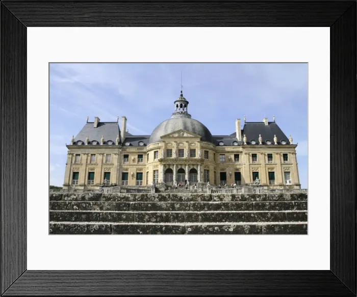 Framed Print : South facade, Vaux-le-Vicomte chateau, Seine et Marne, France, Europe