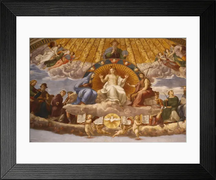 Framed Print : Painting of the Disputation over the Most Holy Sacrament, 1509-1510 Framed Print : Painting of the Disputation over the Most Holy Sacrament, 1509-1510