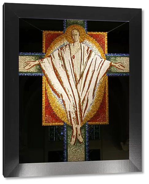 Christ on the Cross at Saint-Honore d Eylau church, Paris, Ile de France, France