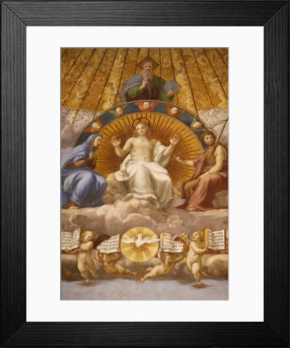 Framed Print : Painting of the Disputation over the Most Holy Sacrament, 1509-1510 Framed Print : Painting of the Disputation over the Most Holy Sacrament, 1509-1510