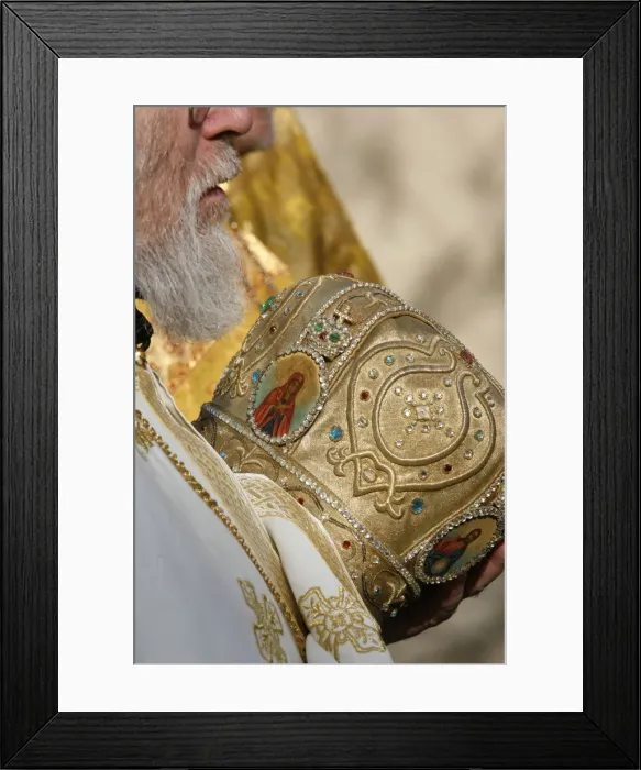 Framed Print : Orthodox mitre, Paris, Ile de France, France, Europe Framed Print : Orthodox mitre, Paris, Ile de France, France, Europe