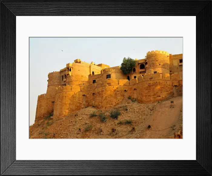 Framed Print : Remparts, towers and fortifications of Jaisalmer, Rajasthan, India, Asia Framed Print : Remparts, towers and fortifications of Jaisalmer, Rajasthan, India, Asia