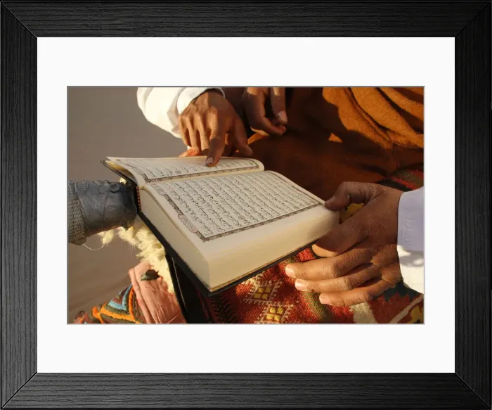 Framed Print : Tunisian Bedouin reading the Koran, Douz, Tunisia, North Africa, Africa Framed Print : Tunisian Bedouin reading the Koran, Douz, Tunisia, North Africa, Africa