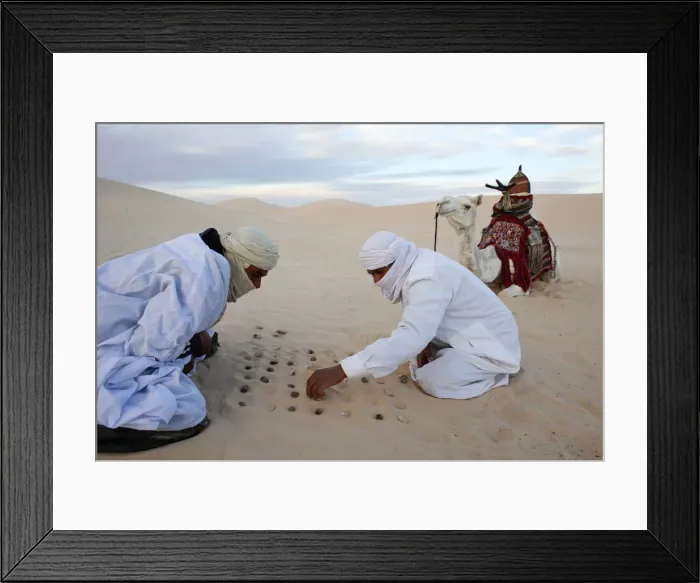 Framed Print : Bedouins playing with stones in the sand, Douz, Kebili, Tunisia, North Africa, Africa Framed Print : Bedouins playing with stones in the sand, Douz, Kebili, Tunisia, North Africa, Africa