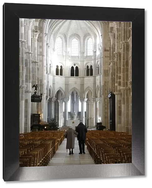 Vezelay Basilica, UNESCO World Heritage Site, Vezelay, Yonne, Burgundy, France, Europe