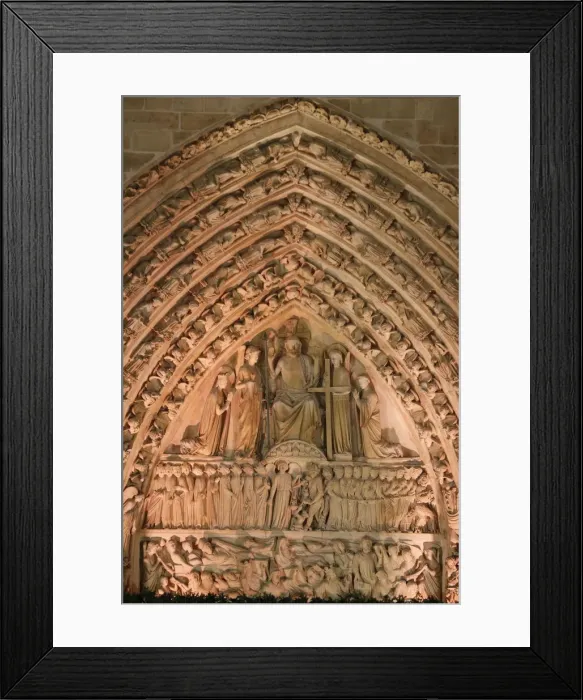 Framed Print : Tympanum of the Last Judgement. Notre-Dame de Paris cathedral, Paris, France, Europe Framed Print : Tympanum of the Last Judgement. Notre-Dame de Paris cathedral, Paris, France, Europe