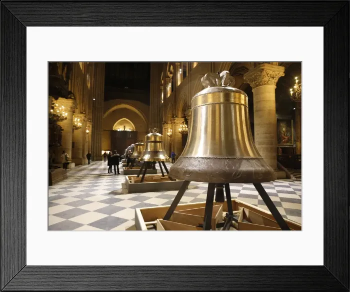 Framed Print : Exhibition of the new bells in the nave, on the 850th anniversary, Notre-Dame de Paris Framed Print : Exhibition of the new bells in the nave, on the 850th anniversary, Notre-Dame de Paris