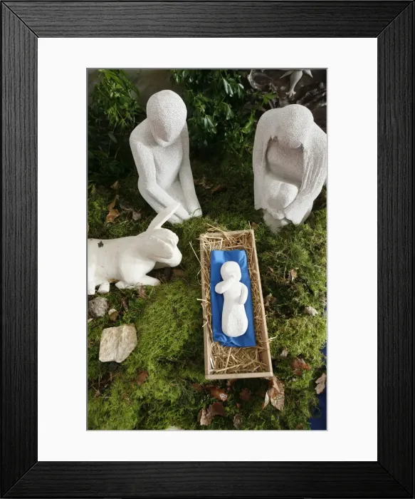 Framed Print : Nativity scene, Auxerre, Yonne, France, Europe Framed Print : Nativity scene, Auxerre, Yonne, France, Europe