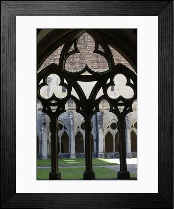 Framed Print : The Cloister, The Cistercian Abbey of Noirlac, Bruere-Allichamps, Cher, Centre, France Framed Print : The Cloister, The Cistercian Abbey of Noirlac, Bruere-Allichamps, Cher, Centre, France