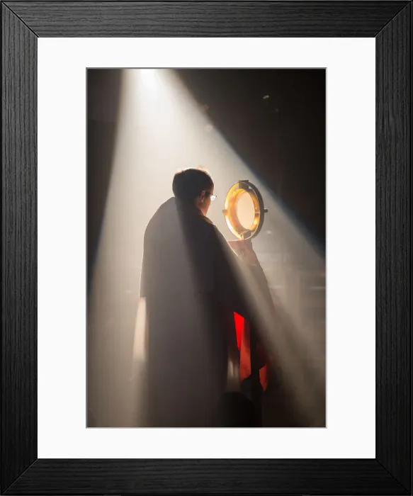Framed Print : Holy sacrament procession in Saint Denis Basilica, France, Europe Framed Print : Holy sacrament procession in Saint Denis Basilica, France, Europe