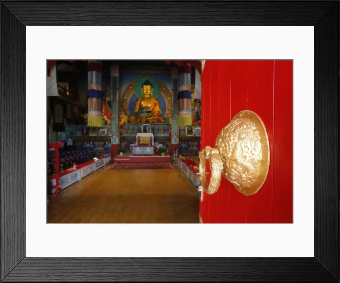 Framed Print : Shakyamuni Buddha, Temple of the Thousand Buddhas, Dashang Kagyu Ling congregation Framed Print : Shakyamuni Buddha, Temple of the Thousand Buddhas, Dashang Kagyu Ling congregation