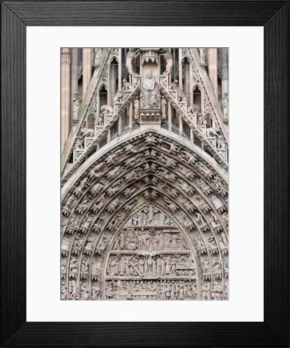 Framed Print : The Passion of our Lord on the western facade of Our Lady of Strasbourg Cathedral Framed Print : The Passion of our Lord on the western facade of Our Lady of Strasbourg Cathedral