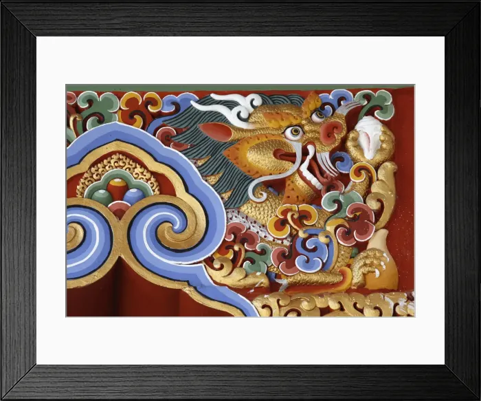 Framed Print : Dragon detail, Temple of the Thousand Buddhas, Dashang Kagyu Ling congregation Framed Print : Dragon detail, Temple of the Thousand Buddhas, Dashang Kagyu Ling congregation