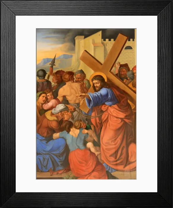 Framed Print : Jesus speaks to women, Maria am Gestade church (Mary at the Shore), Vienna, Austria Framed Print : Jesus speaks to women, Maria am Gestade church (Mary at the Shore), Vienna, Austria
