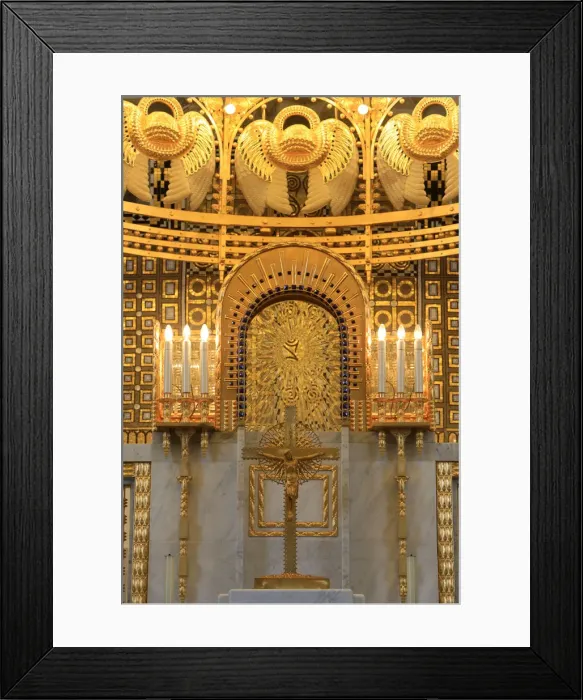 Framed Print : Jesus Christ on the Cross, Steinhof Church built by Otto Wagner between 1902 and 1907 Framed Print : Jesus Christ on the Cross, Steinhof Church built by Otto Wagner between 1902 and 1907