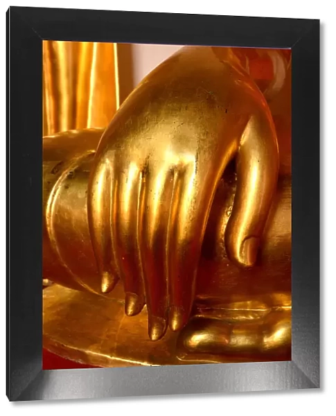 Buddhas hand in Wat Mahathat, Bangkok, Thailand, Southeast Asia, Asia