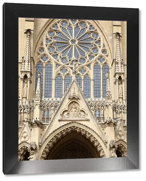West facade, Metz Cathedral, Metz, Lorraine, France, Europe