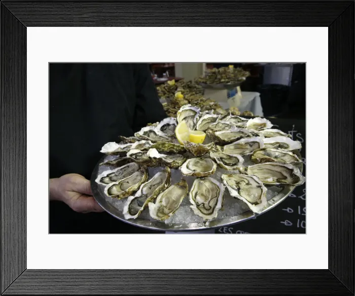 Framed Print : Oysters, Megeve, Haute-Savoie, France, Europe Framed Print : Oysters, Megeve, Haute-Savoie, France, Europe