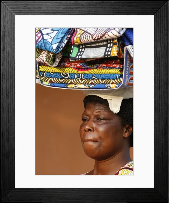 Framed Print : Street vendor selling African cloths, Lome, Togo, West Africa, Africa Framed Print : Street vendor selling African cloths, Lome, Togo, West Africa, Africa