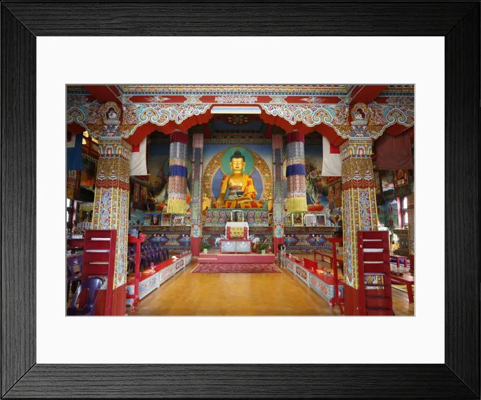 Framed Print : Shakyamuni Buddha, Temple of the Thousand Buddhas, Dashang Kagyu Ling congregation Framed Print : Shakyamuni Buddha, Temple of the Thousand Buddhas, Dashang Kagyu Ling congregation