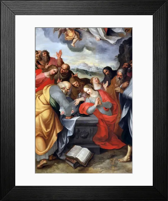 Framed Print : Assumption of the Virgin Mary by Francois Francken the Younger dating from 1628