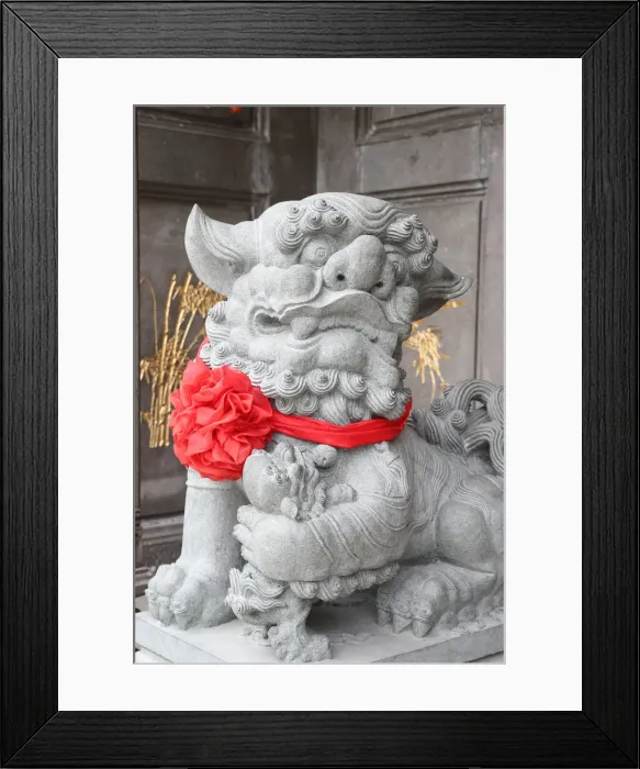 Framed Print : Imperial guardian lion, Taoist temple, Nghia An Hoi Quan pagoda, Ho Chi Minh City Framed Print : Imperial guardian lion, Taoist temple, Nghia An Hoi Quan pagoda, Ho Chi Minh City