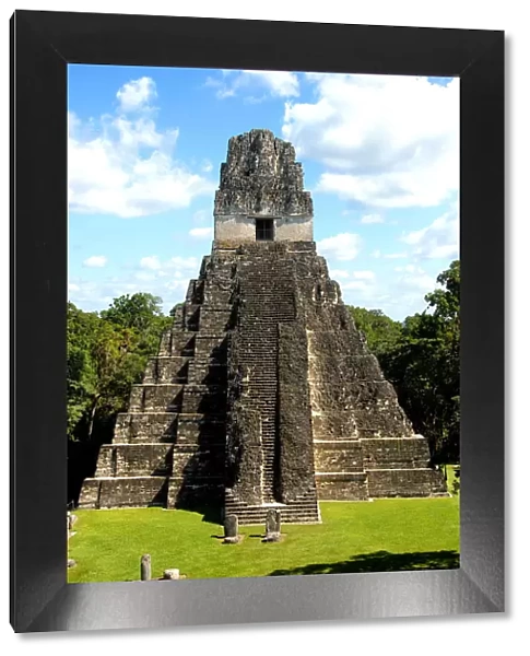 Temple I (Temple of the Giant Jaguar) at Tikal, UNESCO World Heritage Site, Guatemala