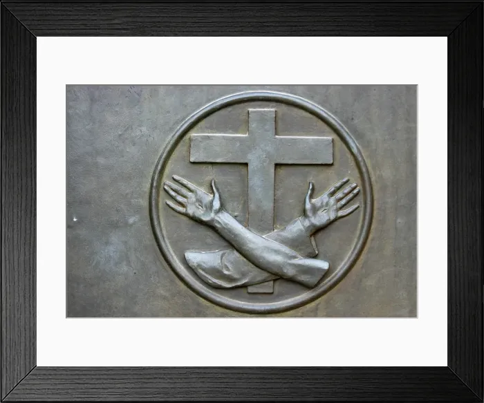 Framed Print : Franciscan cross, Ain-Karim, Israel, Middle East Framed Print : Franciscan cross, Ain-Karim, Israel, Middle East