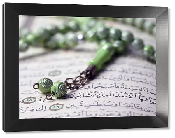 Quran and Tasbih (prayer beads), Haute-Savoie, France, Europe