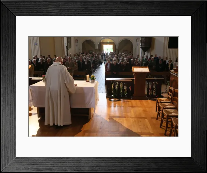Framed Print : Catholic Mass, Saint-Nicolas de Veroce church, Saint-Nicolas-de-Veroce, Haute-Savoie Framed Print : Catholic Mass, Saint-Nicolas de Veroce church, Saint-Nicolas-de-Veroce, Haute-Savoie