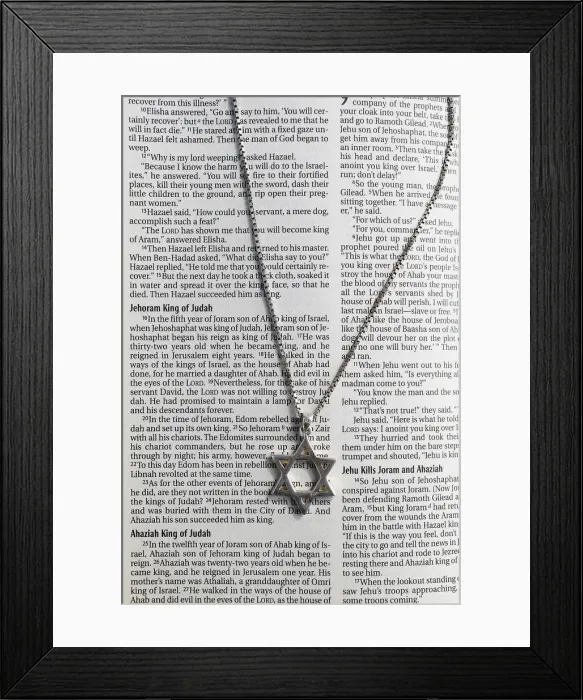 Framed Print : Star of David over Old Testament, Eure, France, Europe Framed Print : Star of David over Old Testament, Eure, France, Europe