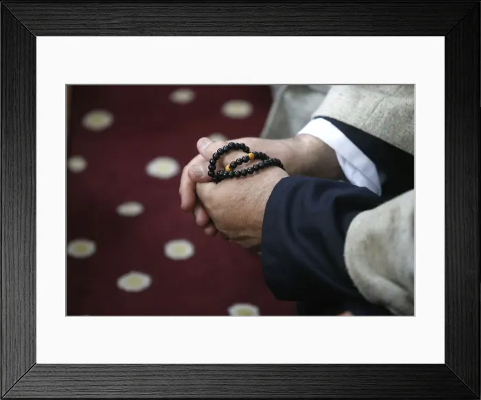 Framed Print : Cheikh Mustaphas prayer beads, Urs of Mawlana Cheikh Muhammad Nazim Adil al-Haqqani Framed Print : Cheikh Mustaphas prayer beads, Urs of Mawlana Cheikh Muhammad Nazim Adil al-Haqqani