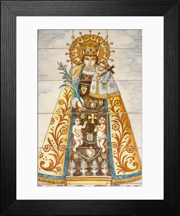 Framed Print : Spanish Virgin, Annunciation Basilica, Nazareth, Galilee, Israel, Middle East Framed Print : Spanish Virgin, Annunciation Basilica, Nazareth, Galilee, Israel, Middle East
