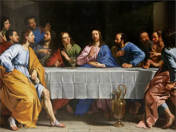 The Last Supper by Philippe de Champaigne, painted around 1652, Louvre Museum, Paris