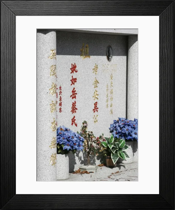 Framed Print : Chinese tomb at Pere Lachaise cemetery, Paris, Ile de France, France, Europe